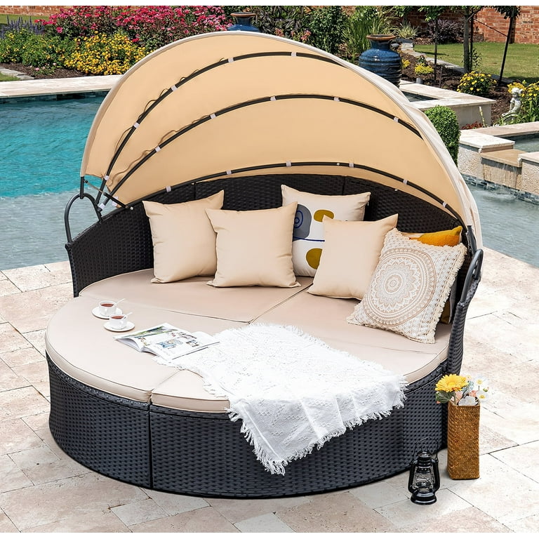 An application scenario or product detail of outdoor canopy daybed - Image 5