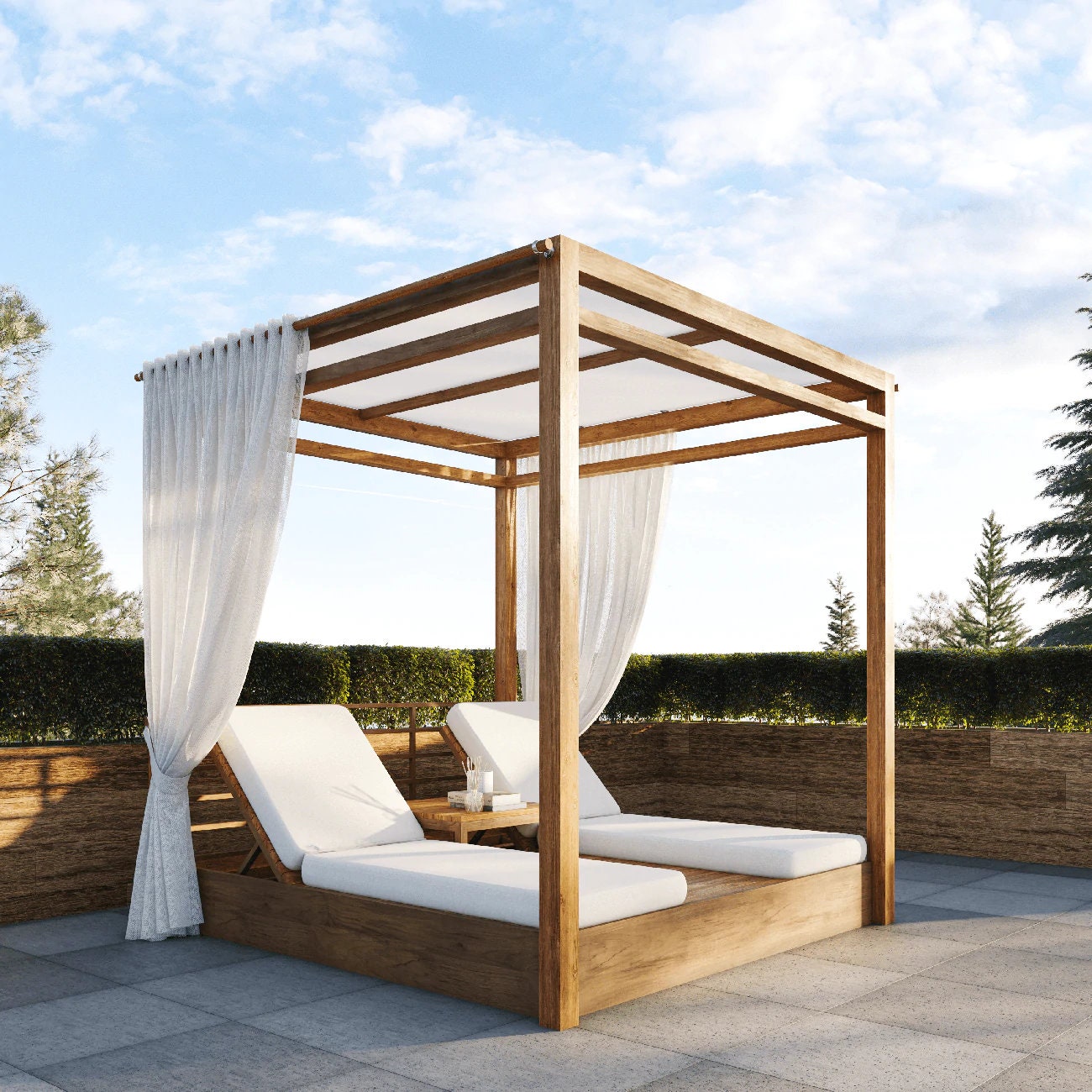 An application scenario or product detail of outdoor canopy daybed - Image 9