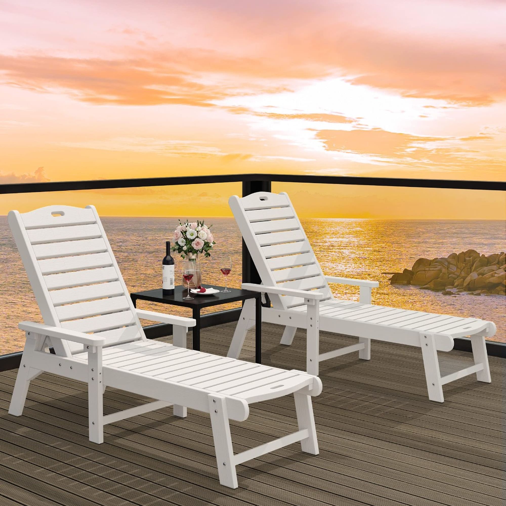 An application scenario or product detail of outdoor chaise lounge chair sets - Image 20