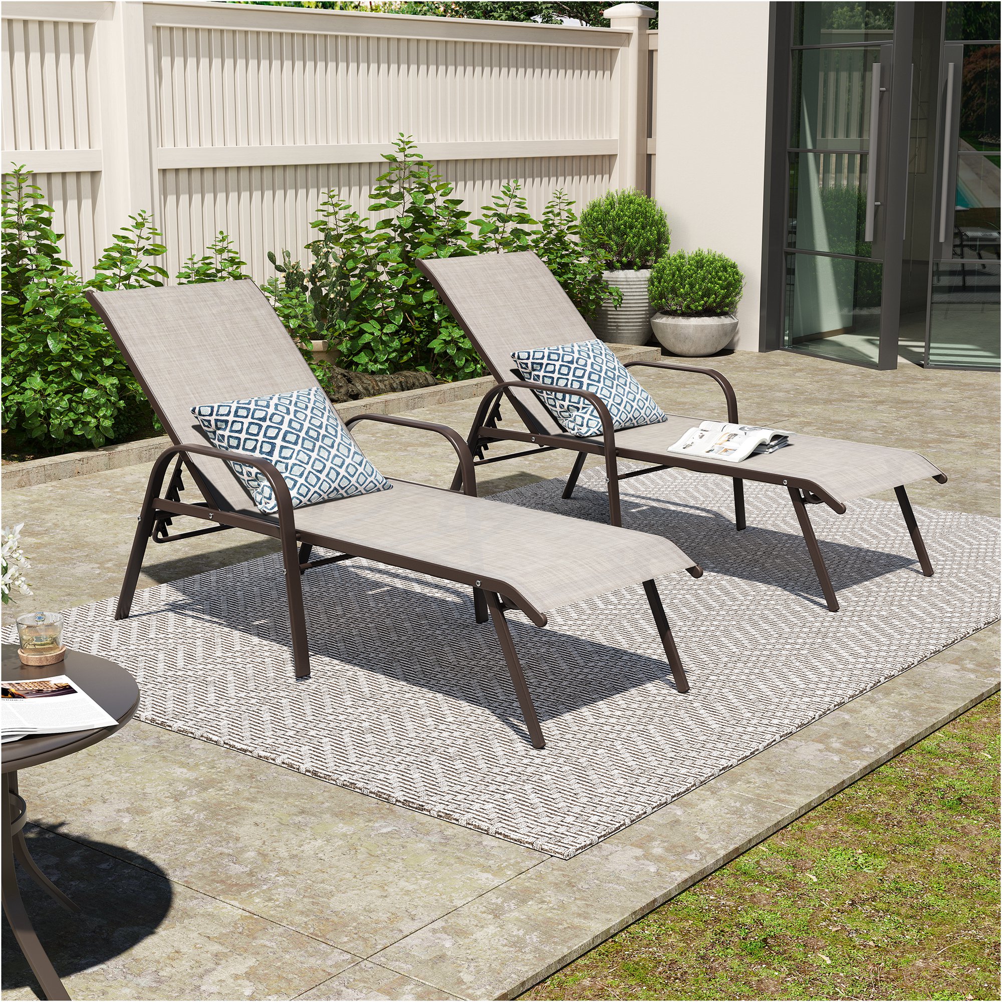 An application scenario or product detail of outdoor chaise lounge chair sets - Image 21