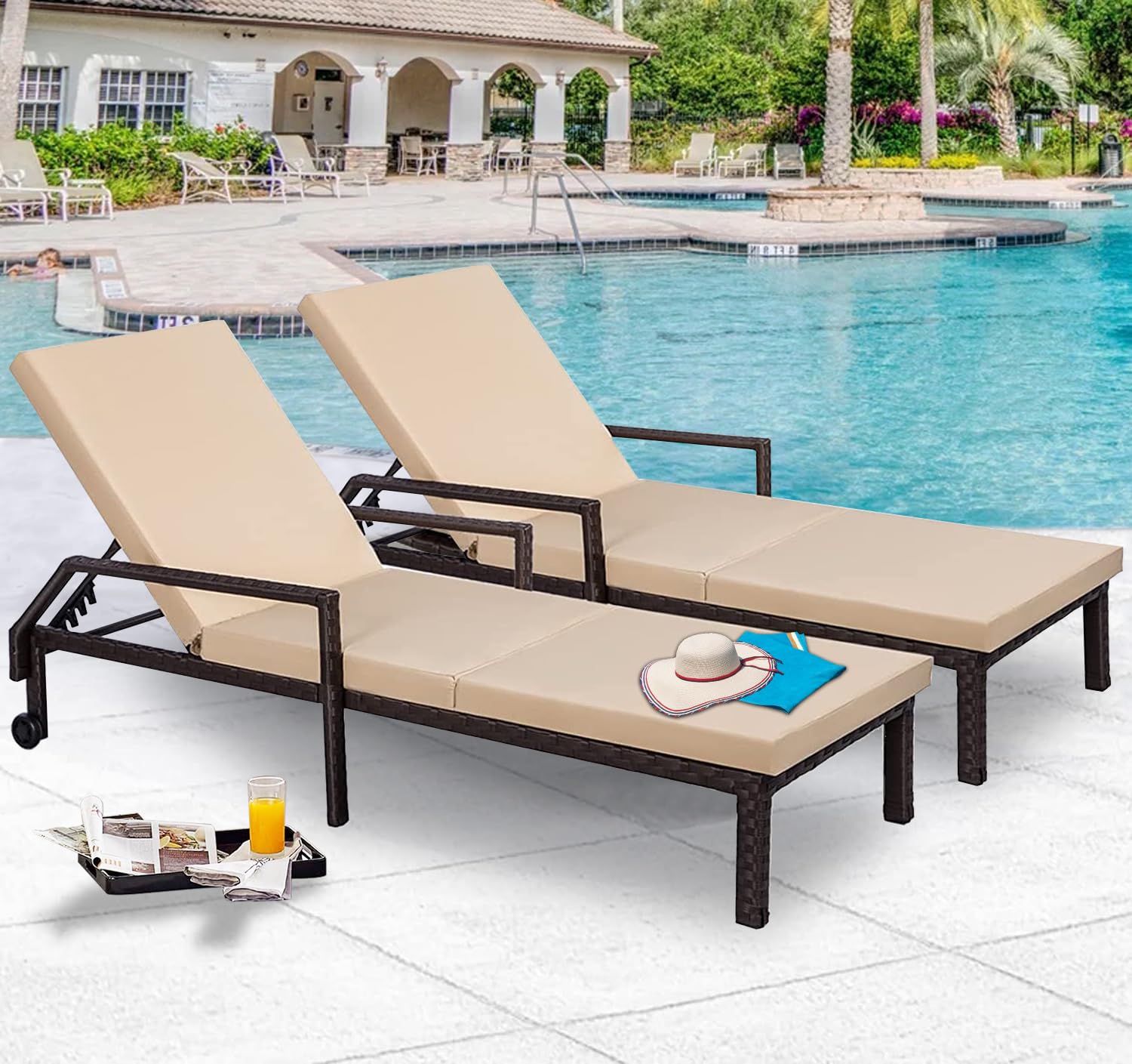 An application scenario or product detail of outdoor chaise lounge set - Image 9