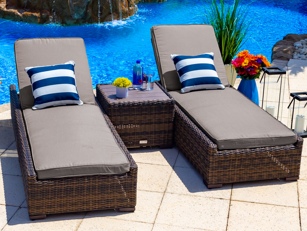 An application scenario or product detail of outdoor chaise lounge set - Image 14