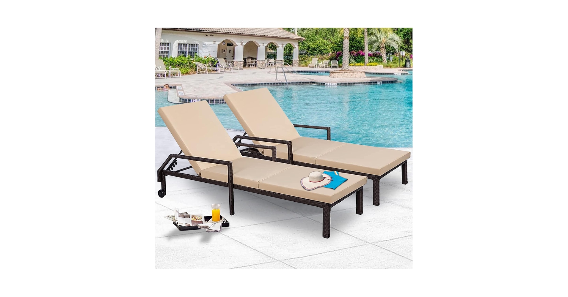 An application scenario or product detail of outdoor chaise lounge set - Image 23