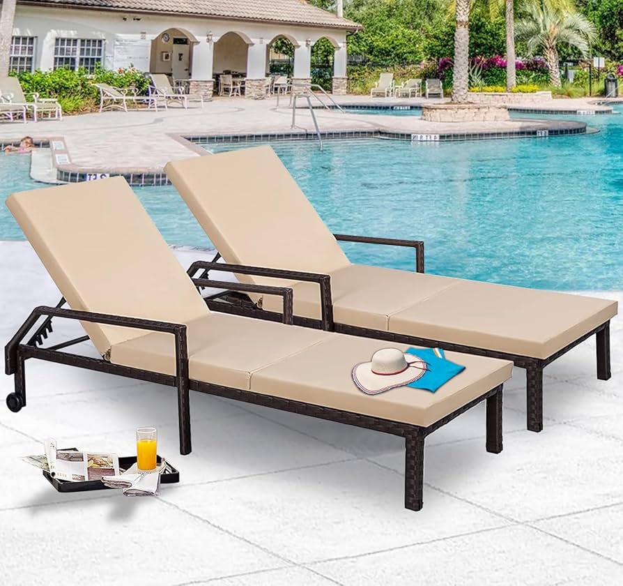 An application scenario or product detail of outdoor chaise lounges - Image 7