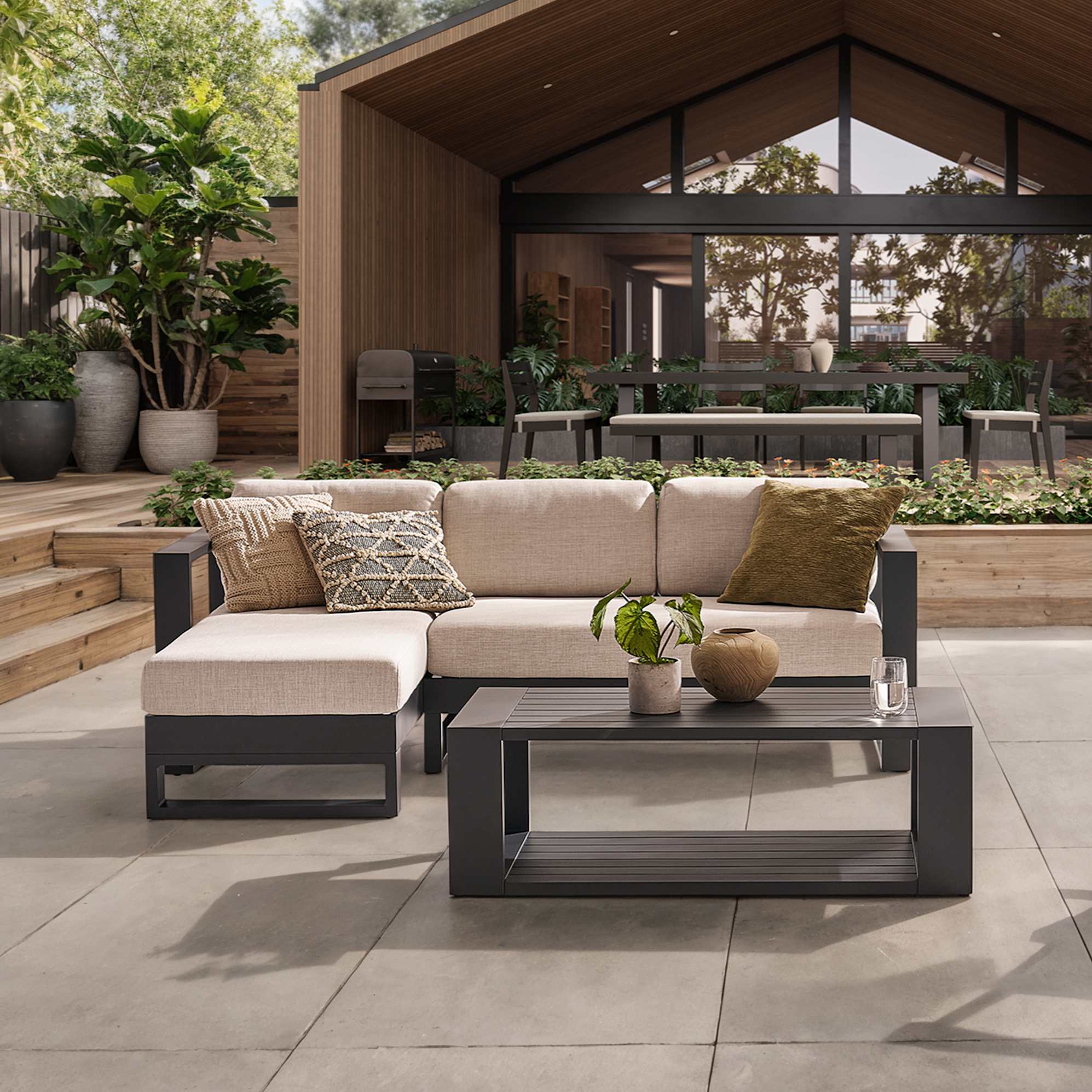 An application scenario or product detail of outdoor chaise sofa - Image 2