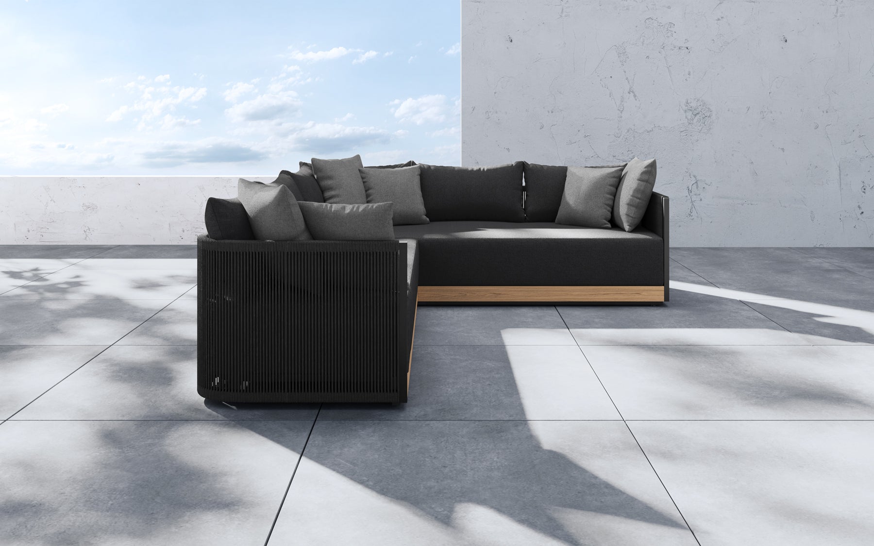 An application scenario or product detail of outdoor corner sofa - Image 9