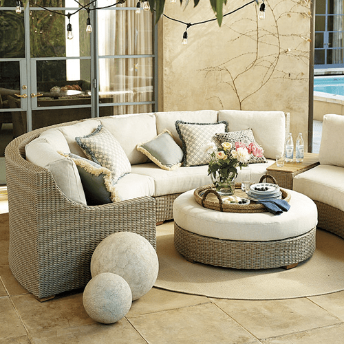 An application scenario or product detail of outdoor curved sofa - Image 9