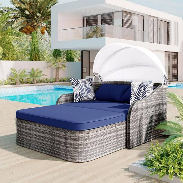 An application scenario or product detail of outdoor daybeds with canopy - Image 8