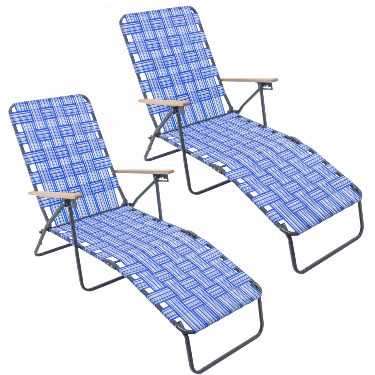 An application scenario or product detail of outdoor folding chaise lounger - Image 6