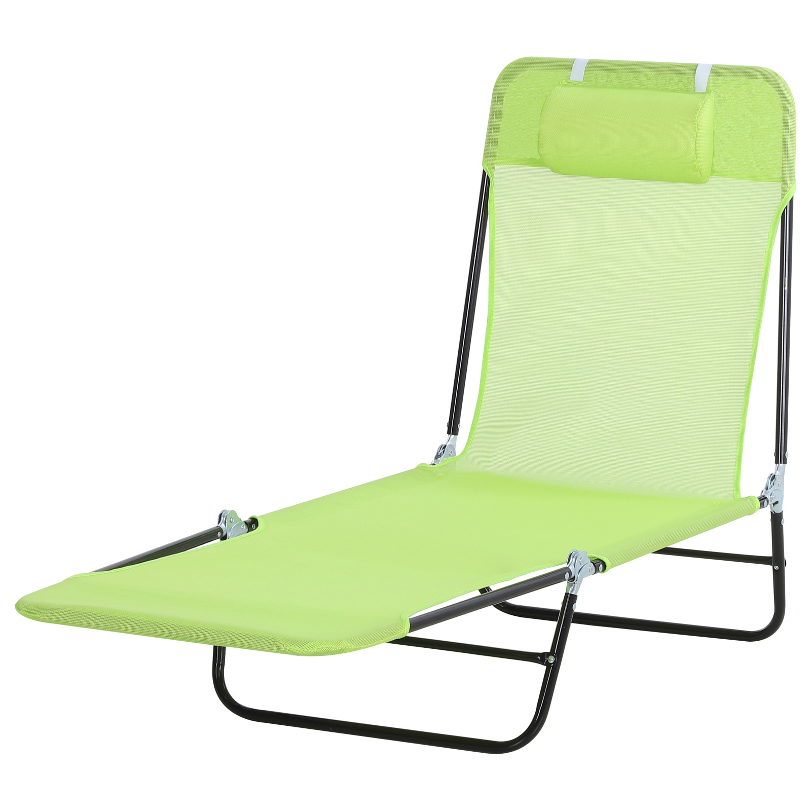 An application scenario or product detail of outdoor folding chaise lounger - Image 11