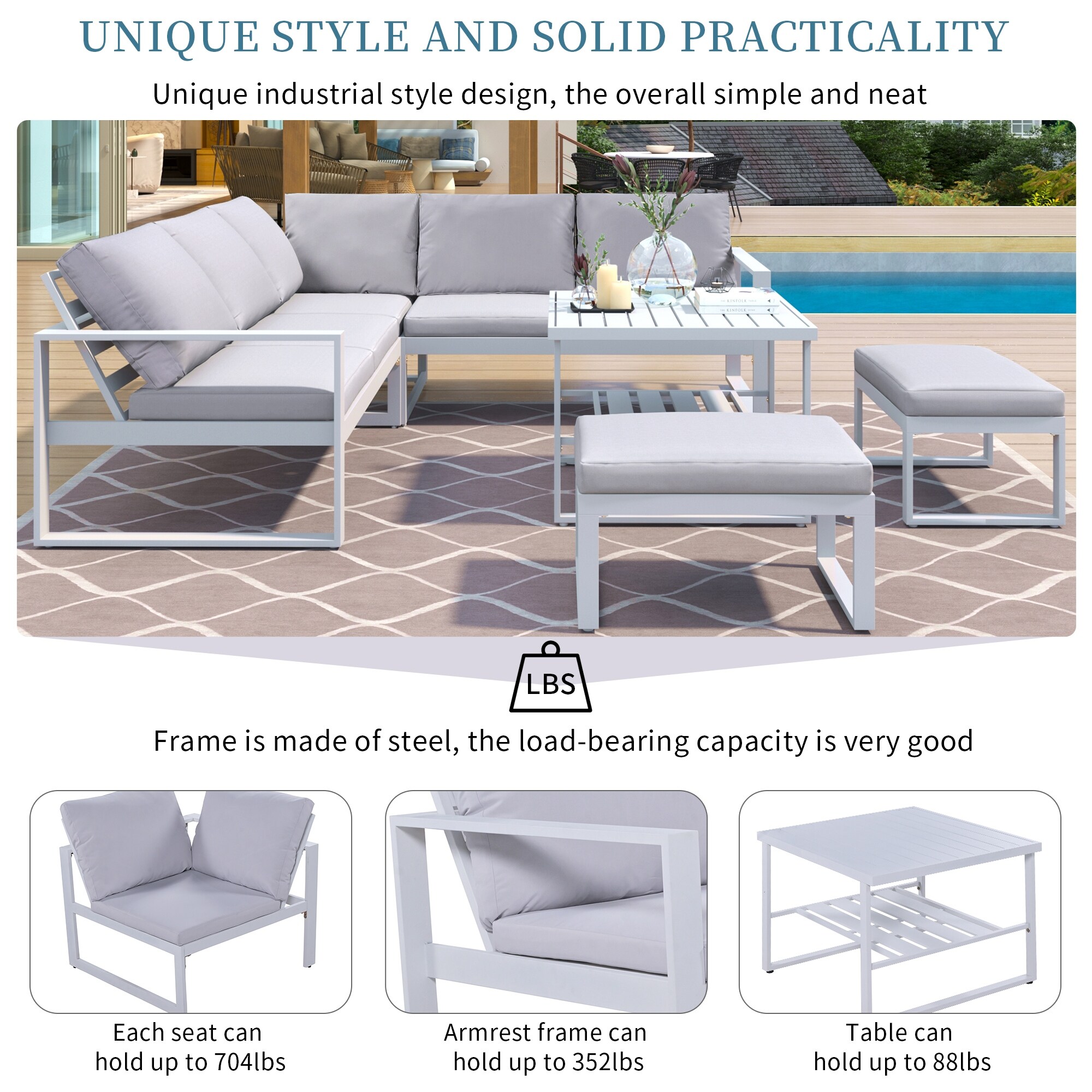 An application scenario or product detail of outdoor furniture sofa sets - Image 24
