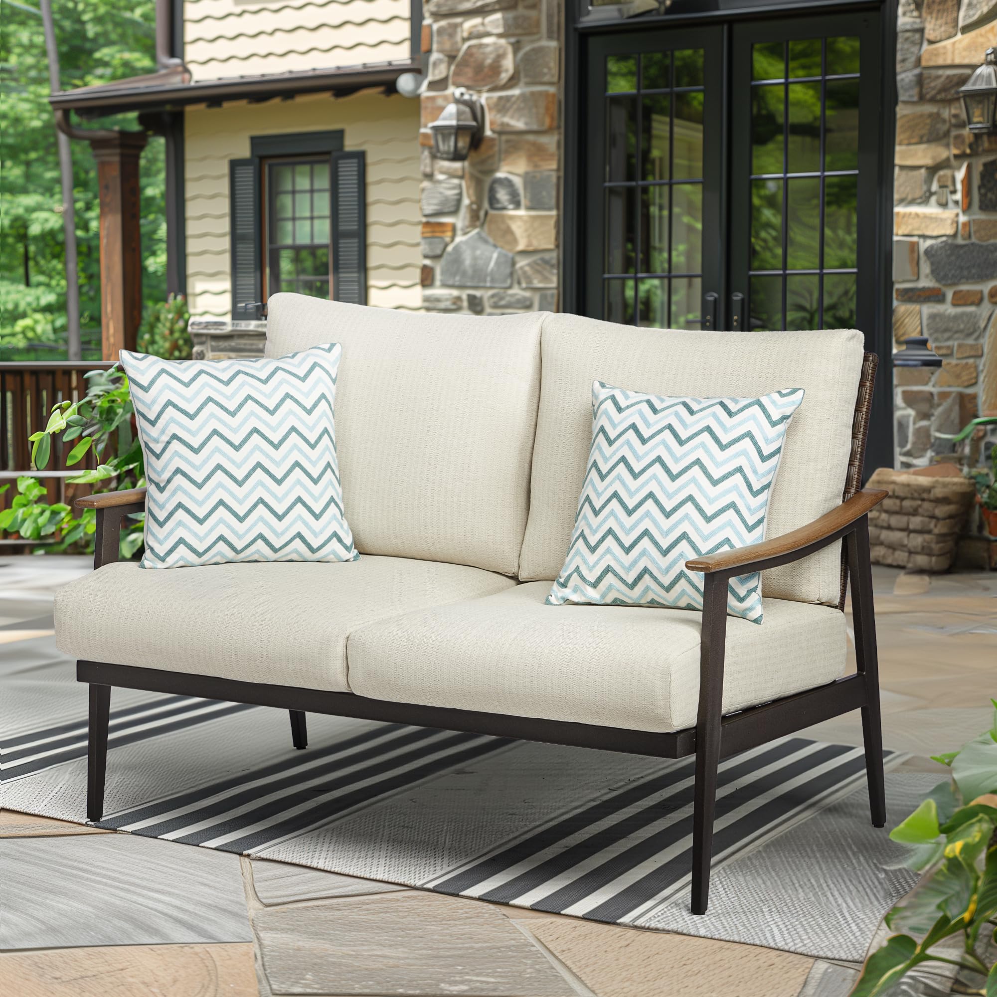 An application scenario or product detail of outdoor loveseat sofa - Image 11