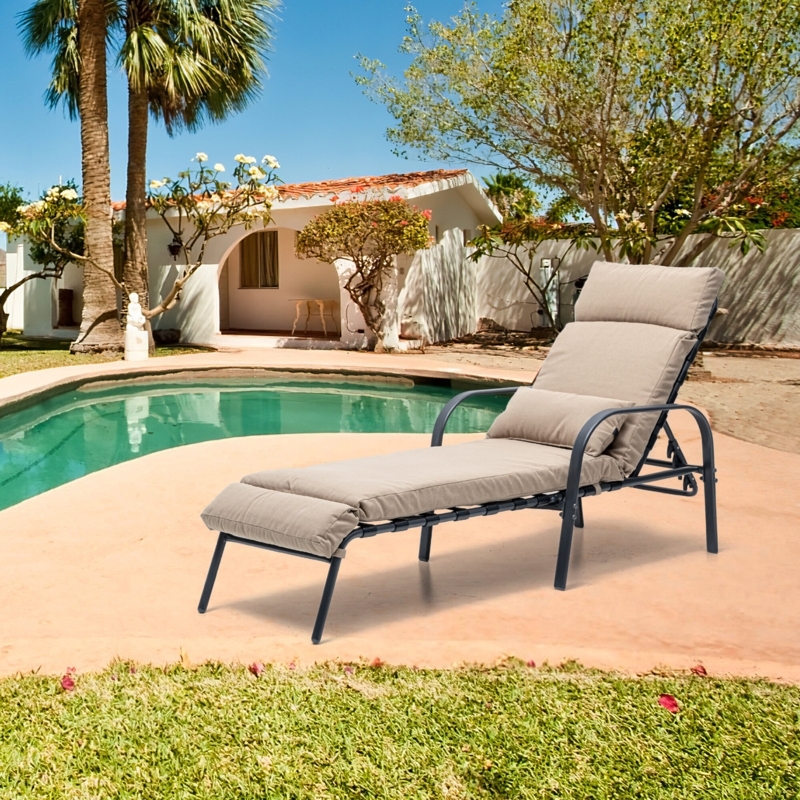 An application scenario or product detail of outdoor metal chaise lounge - Image 6