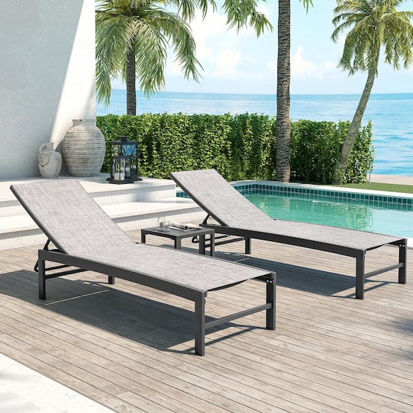 An application scenario or product detail of outdoor metal chaise lounge - Image 8