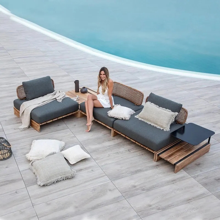 An application scenario or product detail of outdoor modular sofa - Image 4