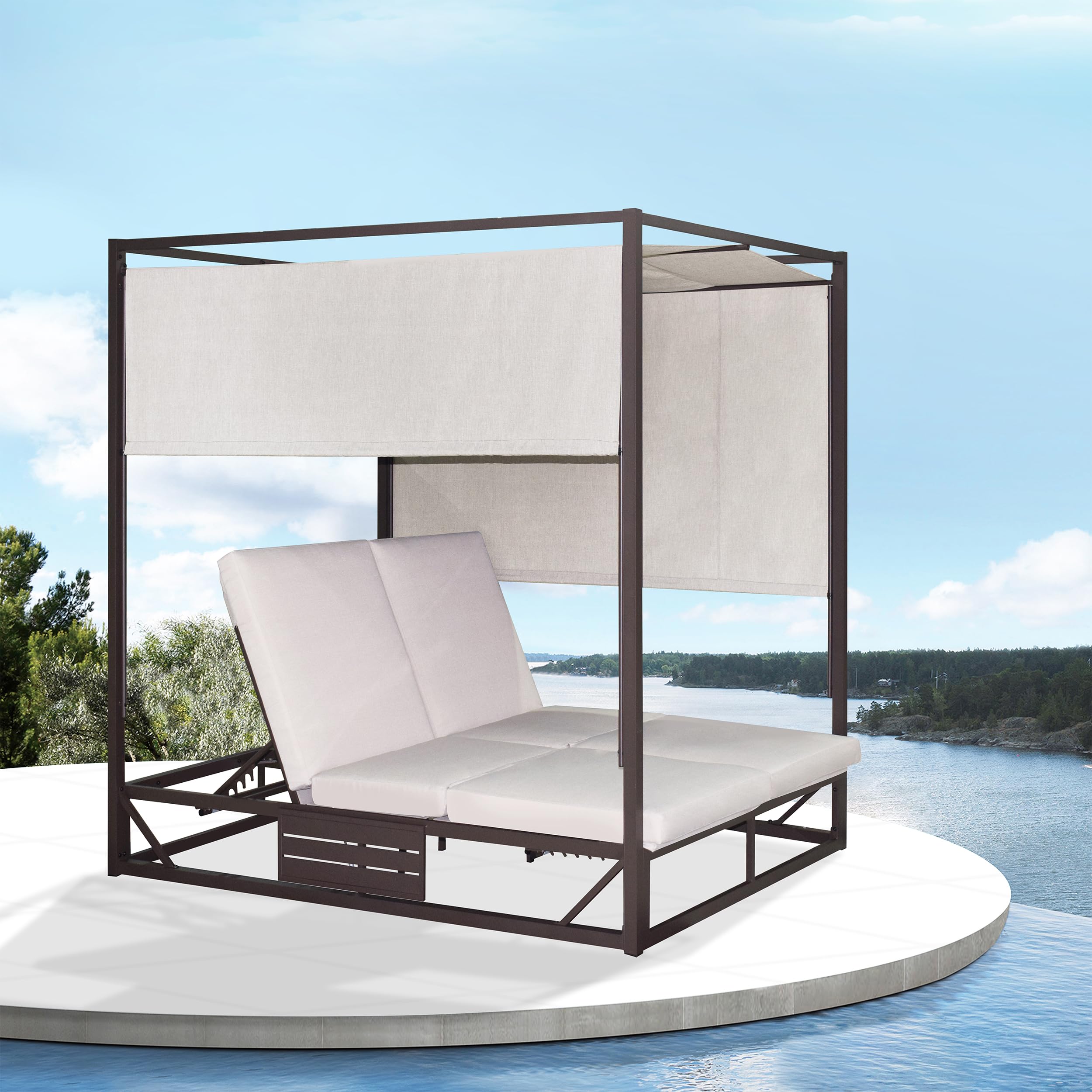 An application scenario or product detail of outdoor patio daybed - Image 5