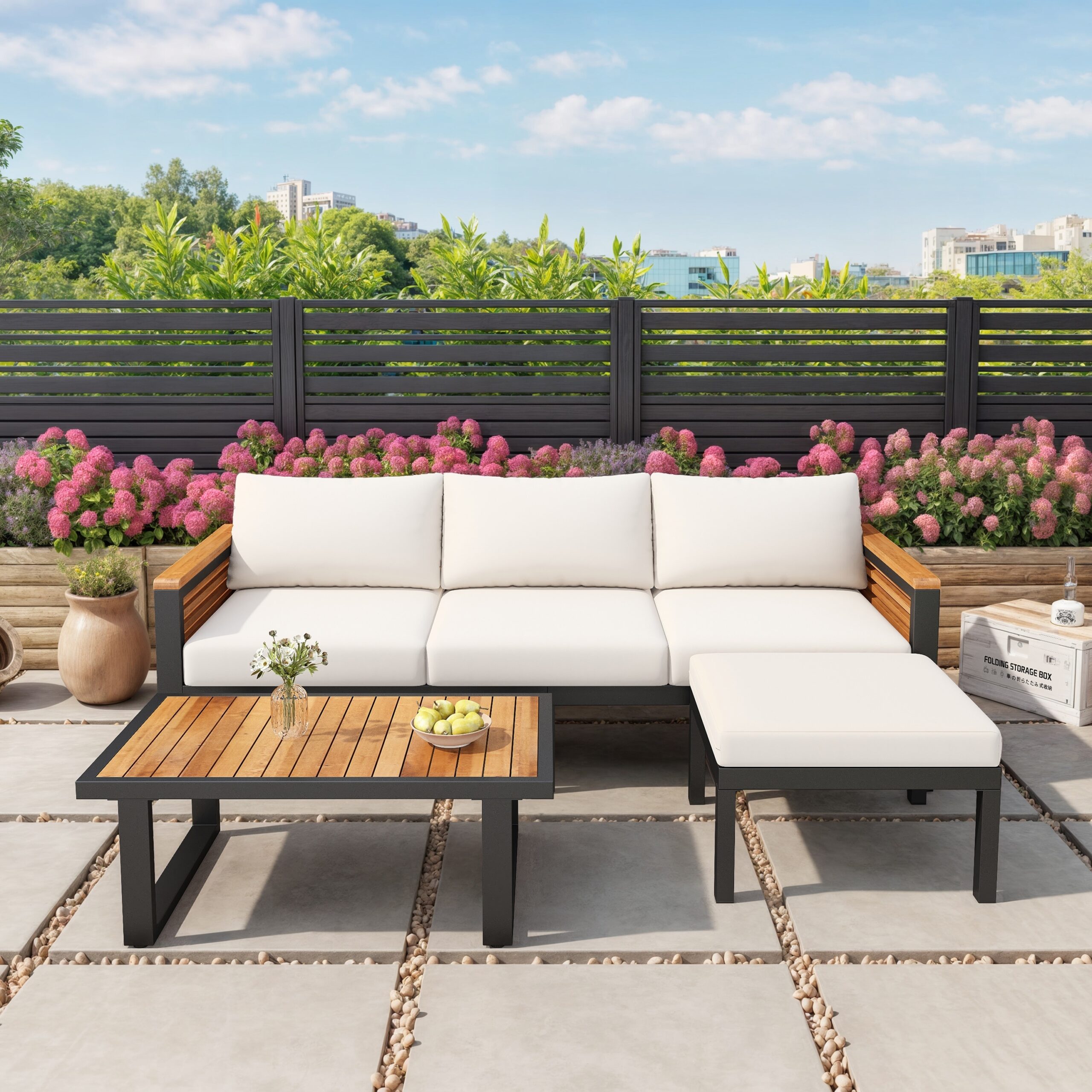 An application scenario or product detail of outdoor patio sofa - Image 3