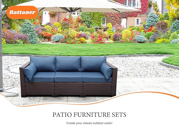 An application scenario or product detail of outdoor rattan sofa - Image 19