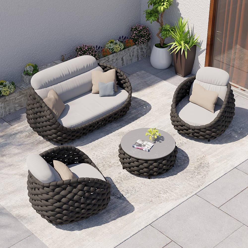 An application scenario or product detail of outdoor rattan sofa - Image 20