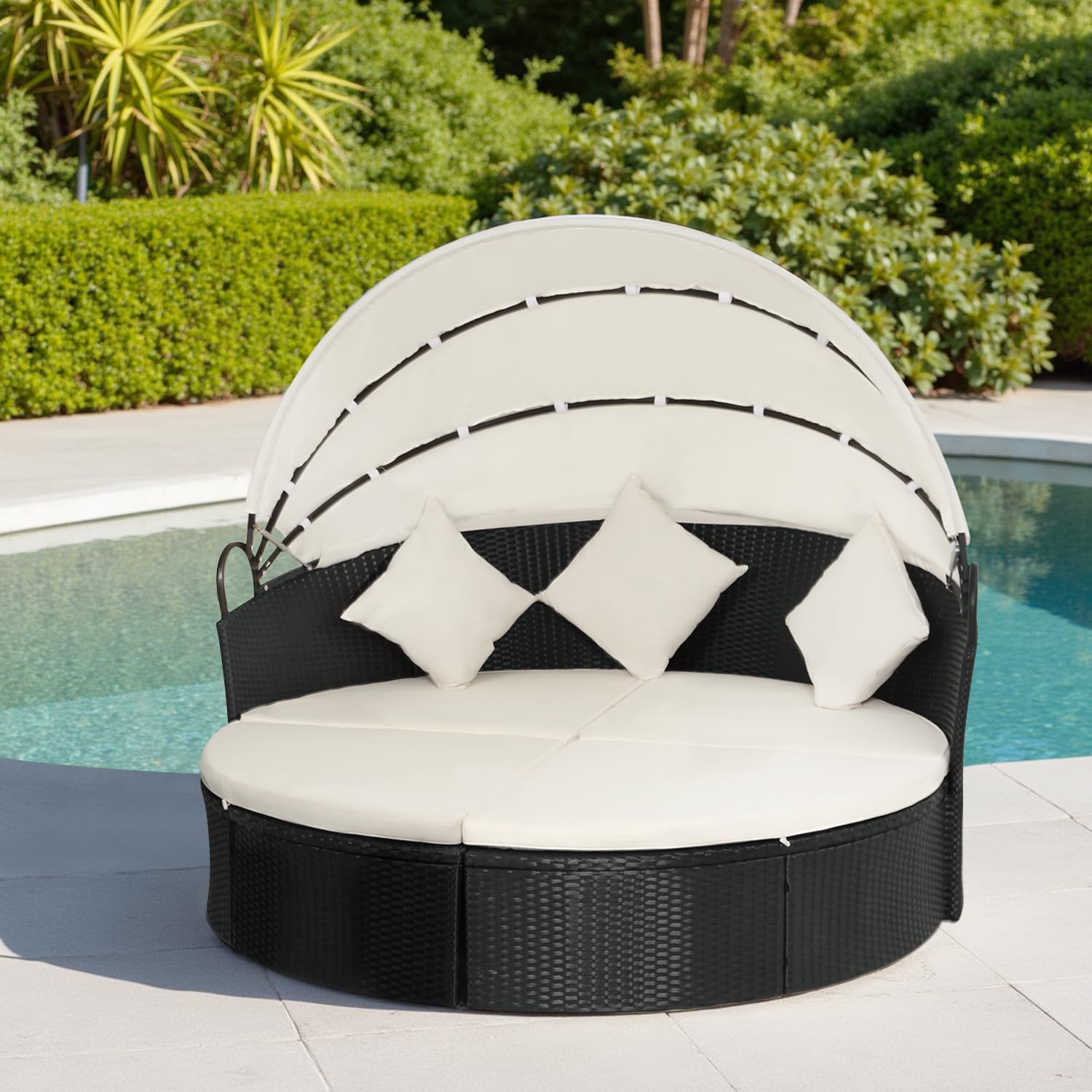An application scenario or product detail of outdoor round daybed - Image 7
