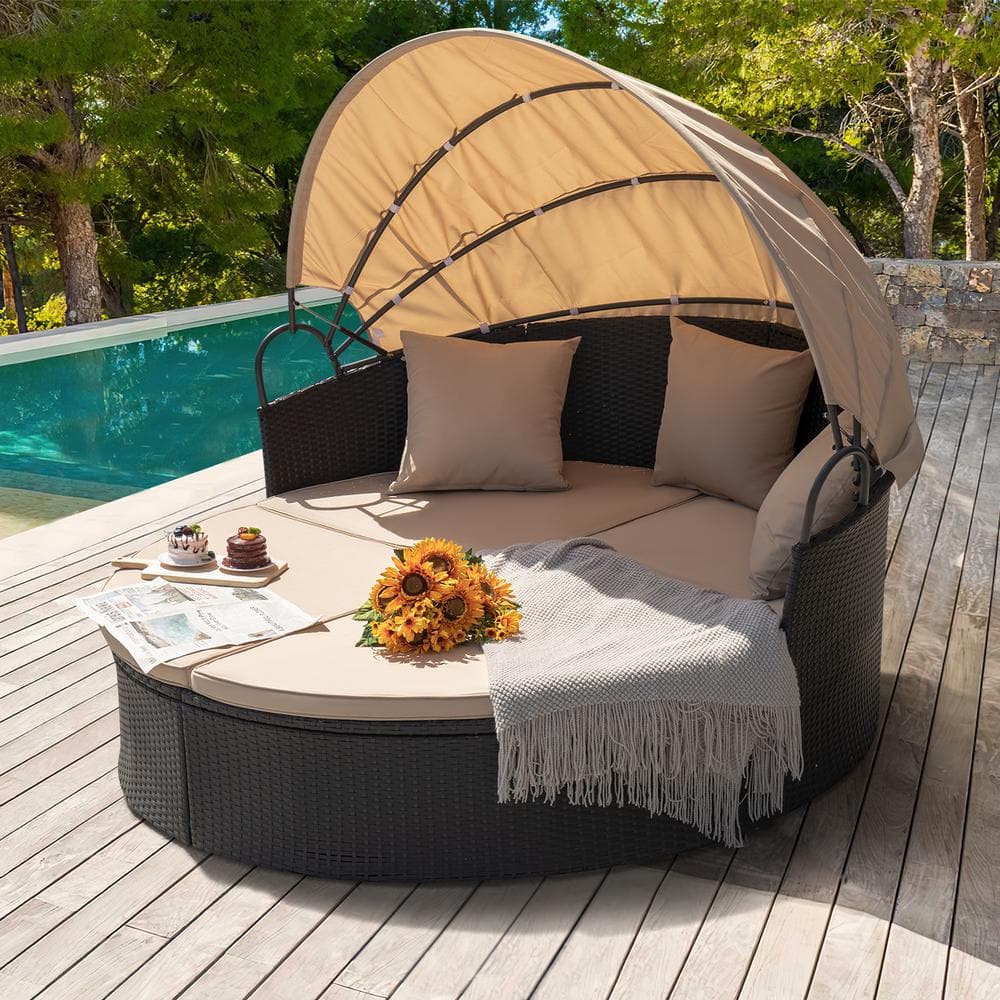 An application scenario or product detail of outdoor round daybed - Image 8