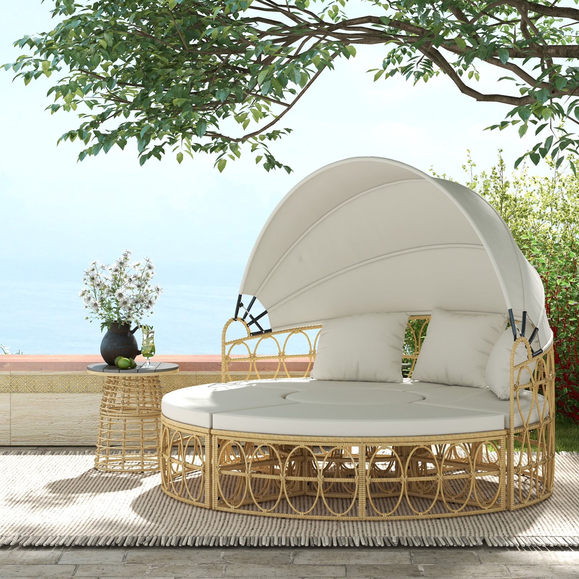 An application scenario or product detail of outdoor round daybed - Image 13