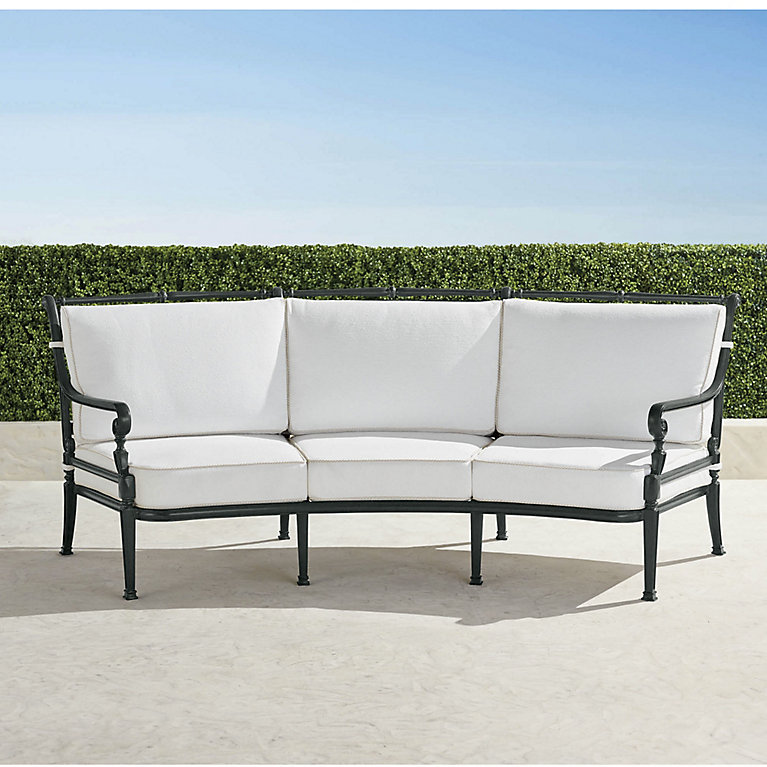 An application scenario or product detail of outdoor sofa curved - Image 2