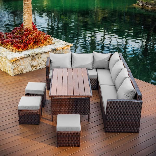 An application scenario or product detail of outdoor sofa dining set - Image 5