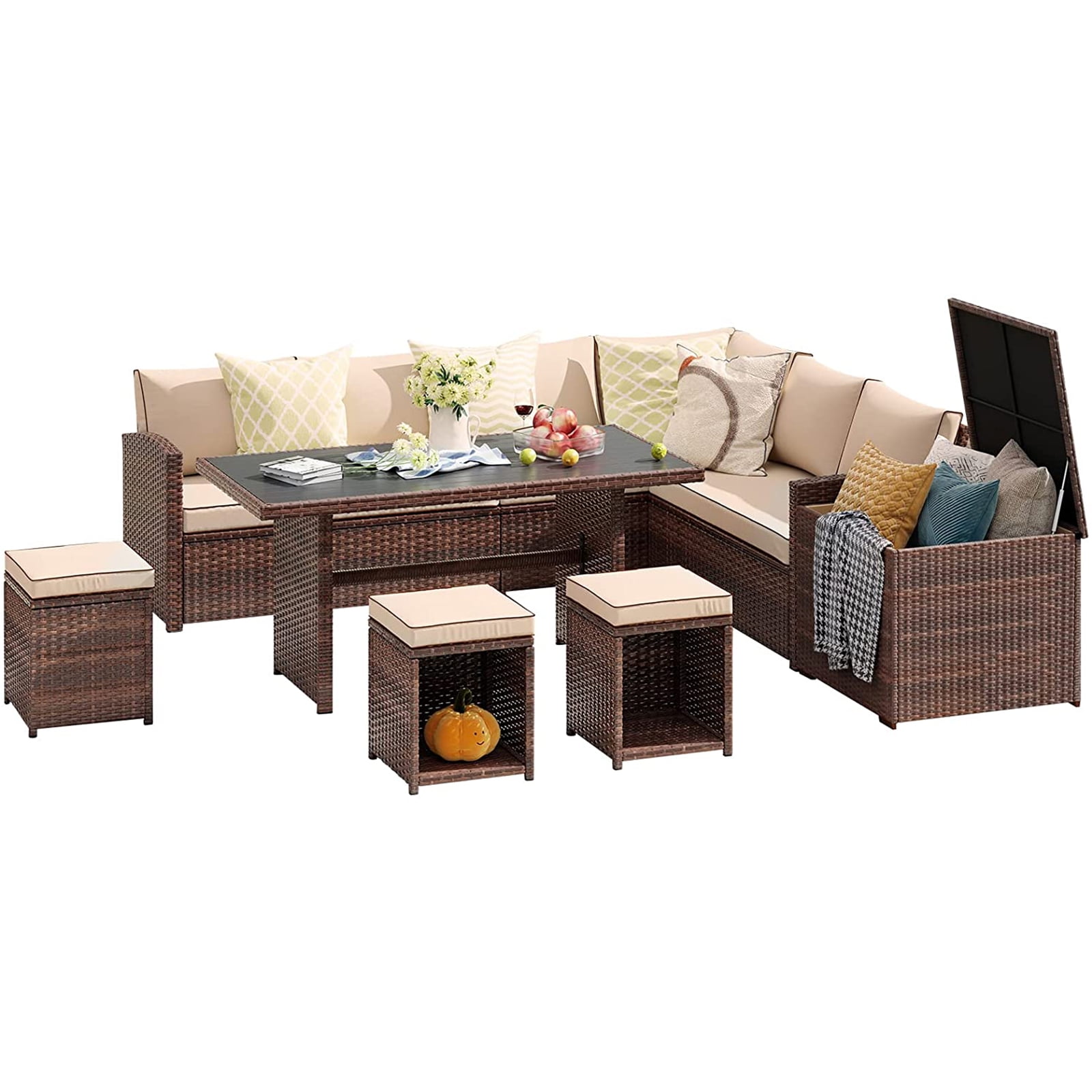 An application scenario or product detail of outdoor sofa dining set - Image 8