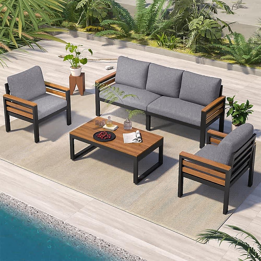 An application scenario or product detail of outdoor sofa dining set - Image 17