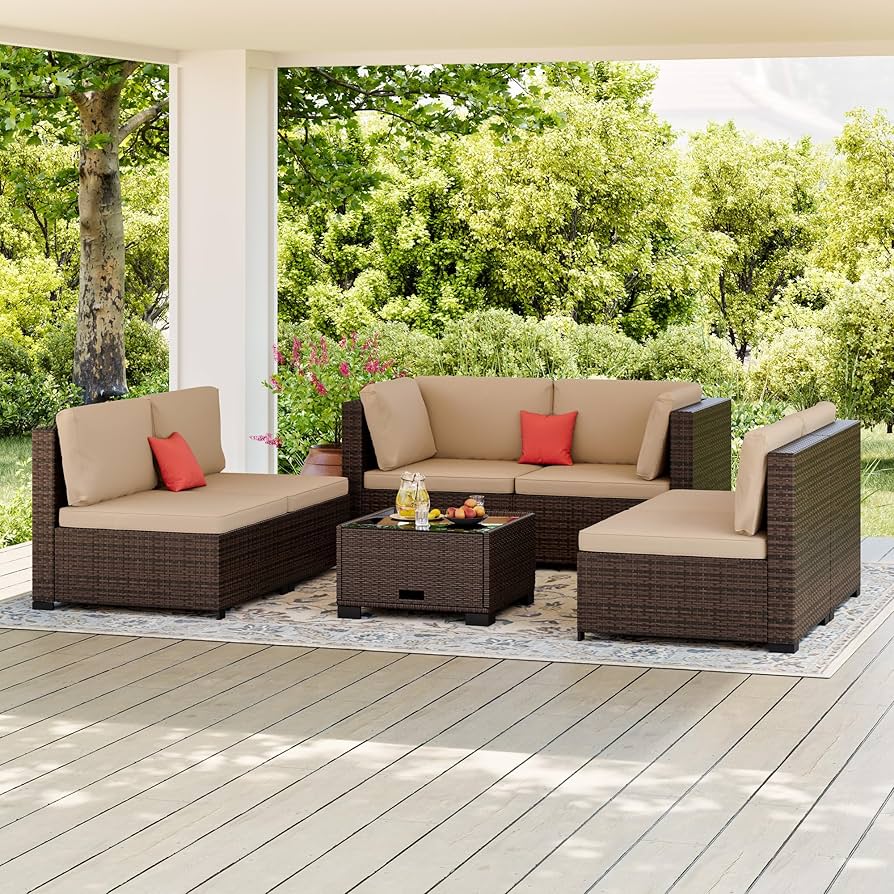 An application scenario or product detail of outdoor sofa rattan - Image 4