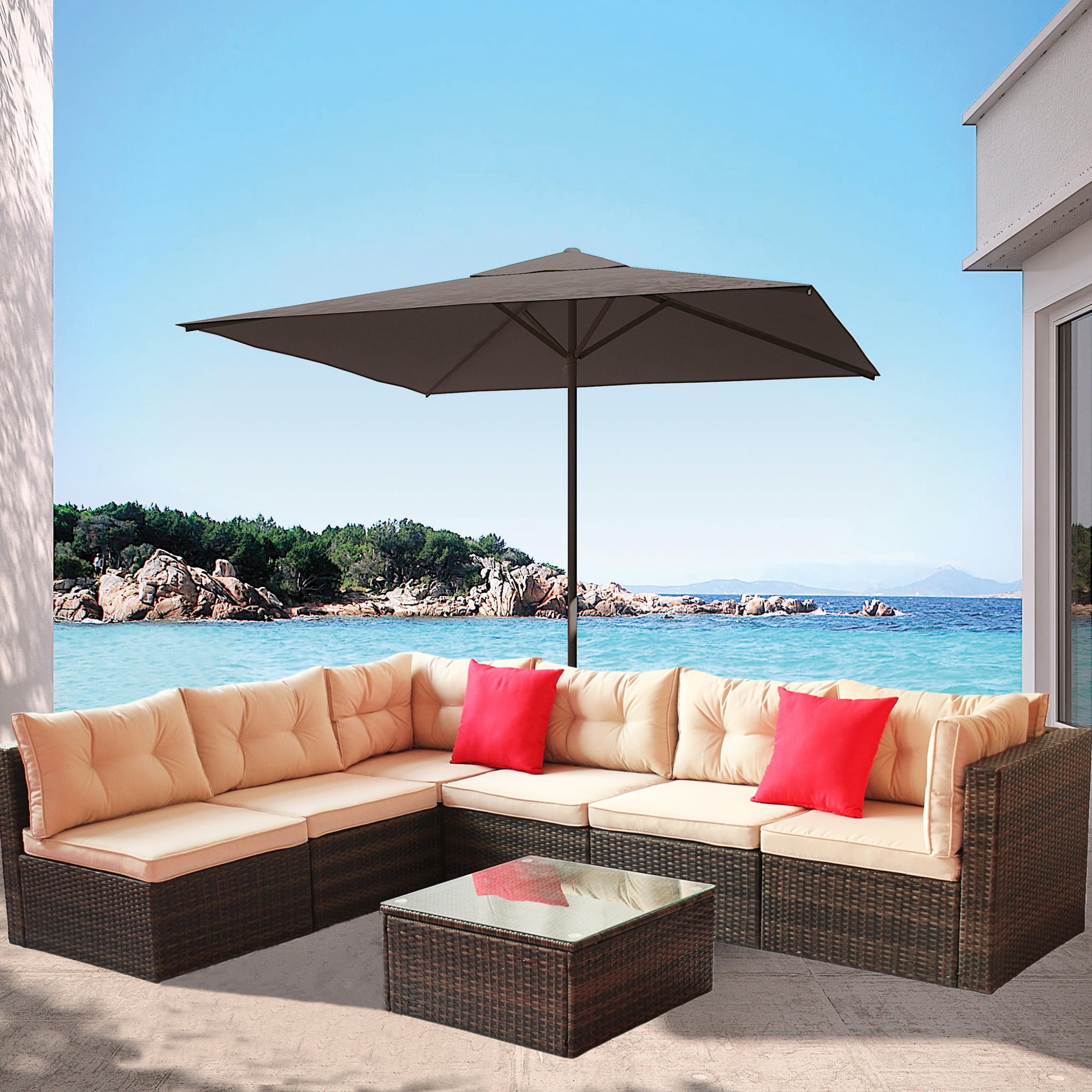 An application scenario or product detail of outdoor sofa rattan - Image 17