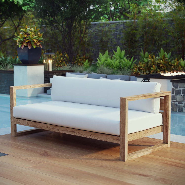 An application scenario or product detail of outdoor sofa teak - Image 15