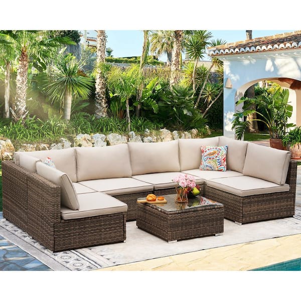 An application scenario or product detail of outdoor sofa with chaise - Image 11