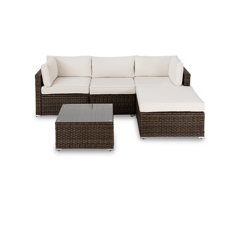 An application scenario or product detail of outdoor sofa with chaise - Image 12