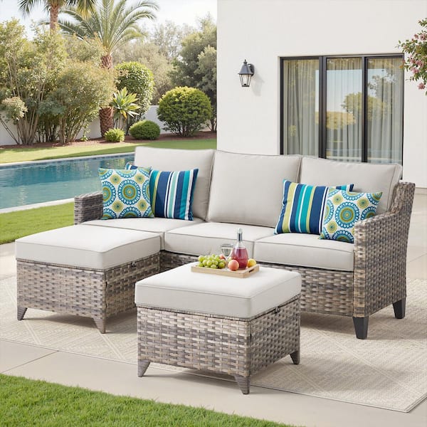 An application scenario or product detail of outdoor sofa with ottoman - Image 10