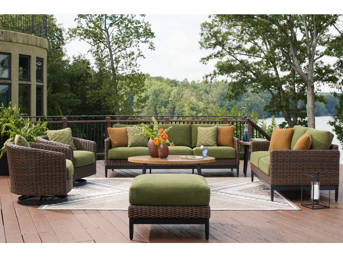 An application scenario or product detail of outdoor sofa with ottoman - Image 16