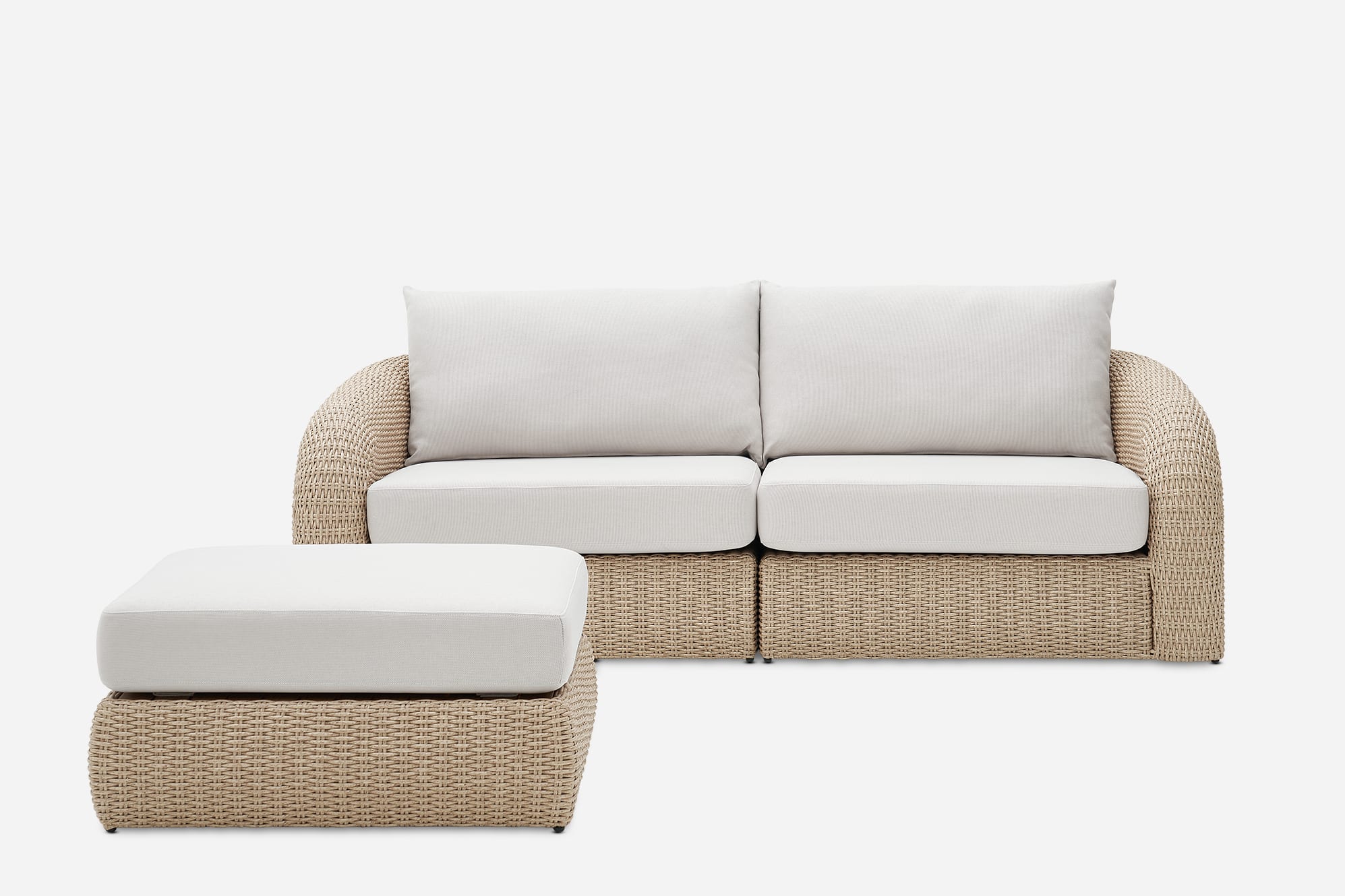 An application scenario or product detail of outdoor sofa with ottoman - Image 17