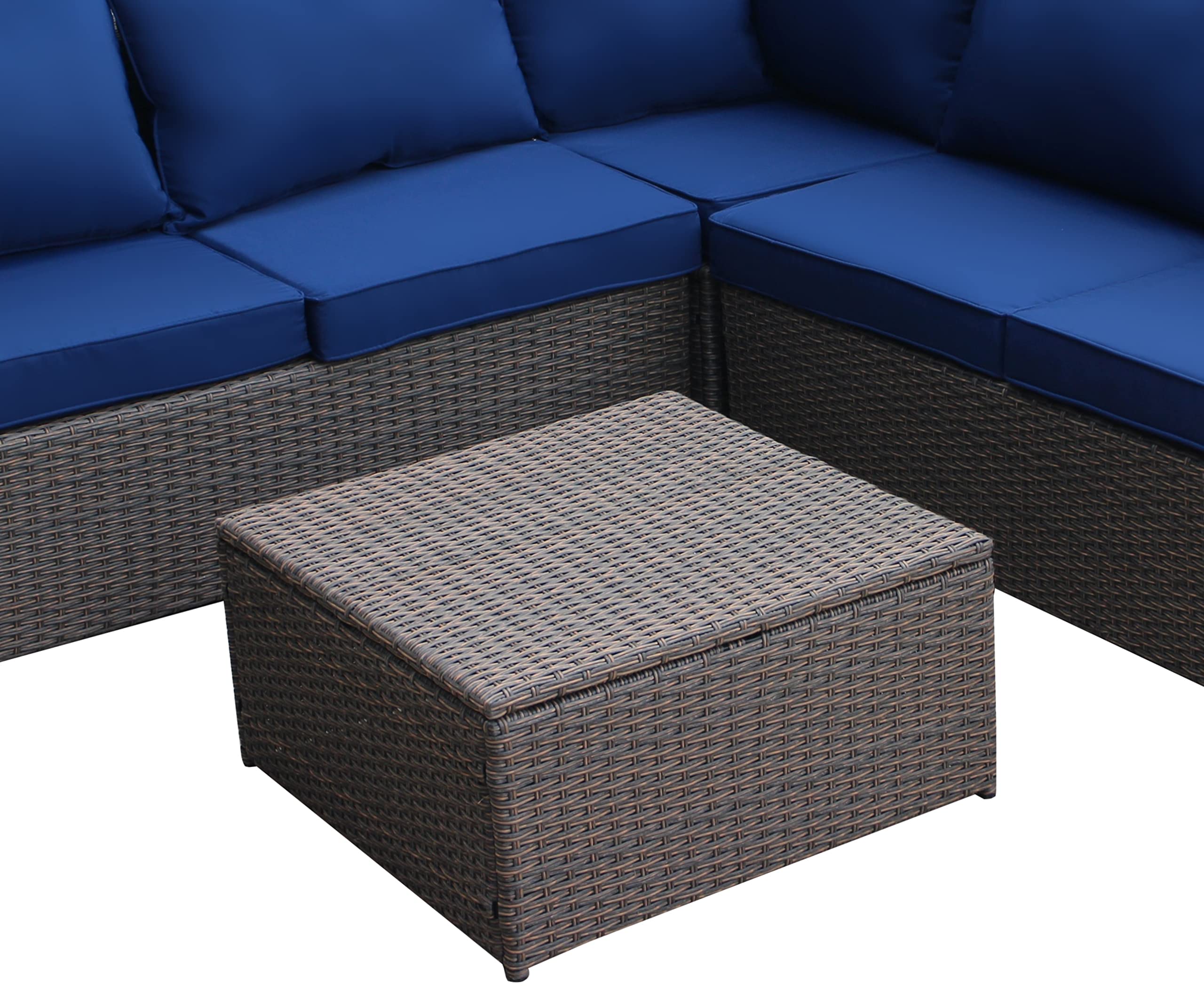 An application scenario or product detail of outdoor sofa with ottoman - Image 20
