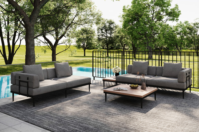 An application scenario or product detail of outdoor sofa with table - Image 12
