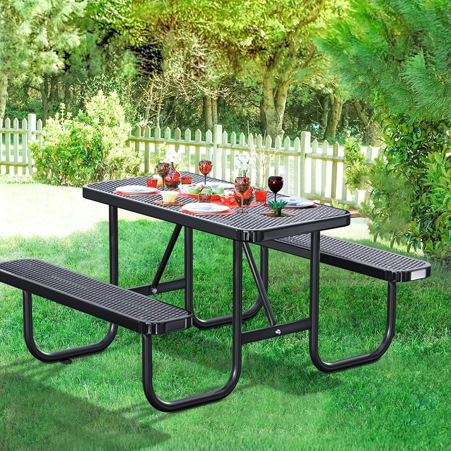 An application scenario or product detail of outdoor table and bench - Image 6