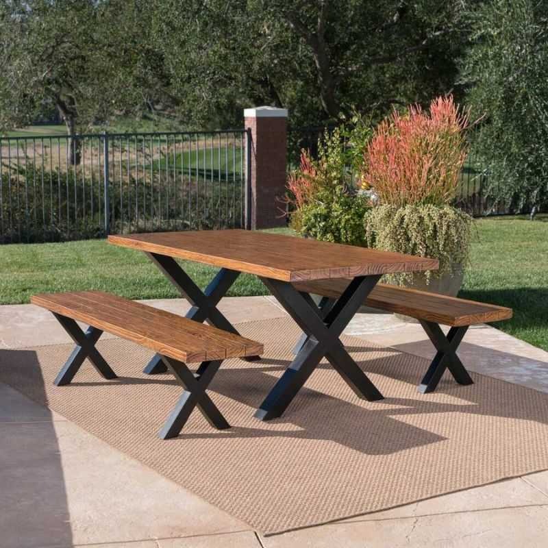 An application scenario or product detail of outdoor table and bench - Image 7