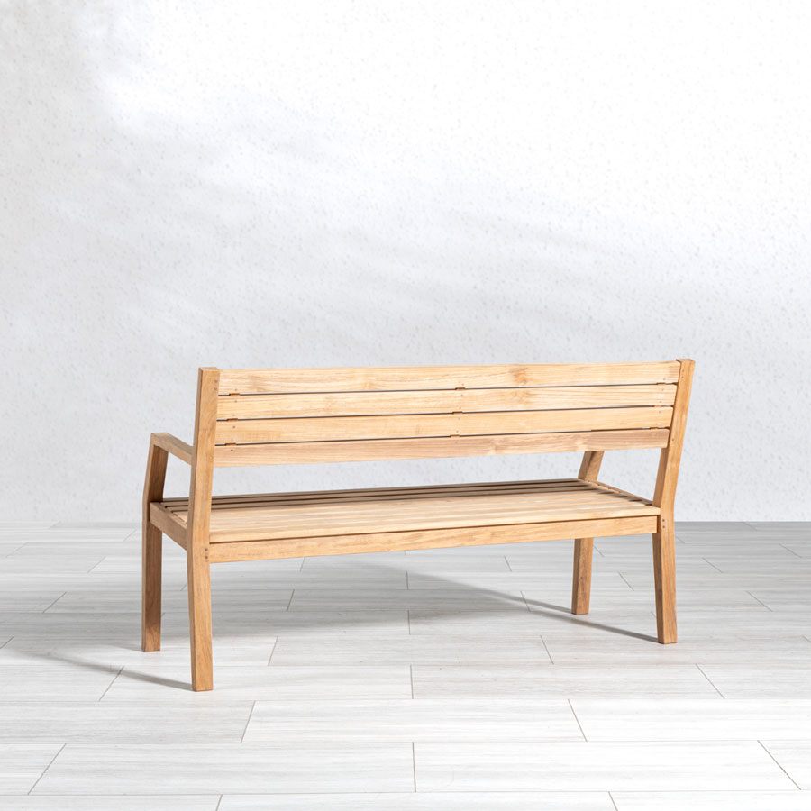 An application scenario or product detail of outdoor teak bench - Image 4