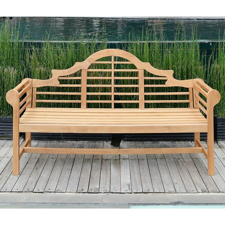 An application scenario or product detail of outdoor teak bench - Image 12