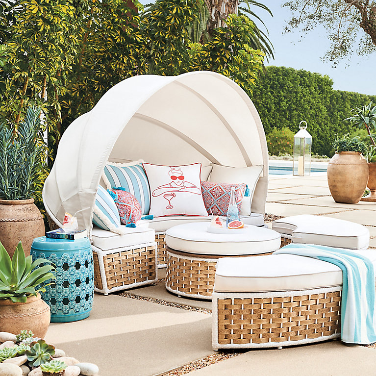 An application scenario or product detail of outdoor wicker daybed - Image 11