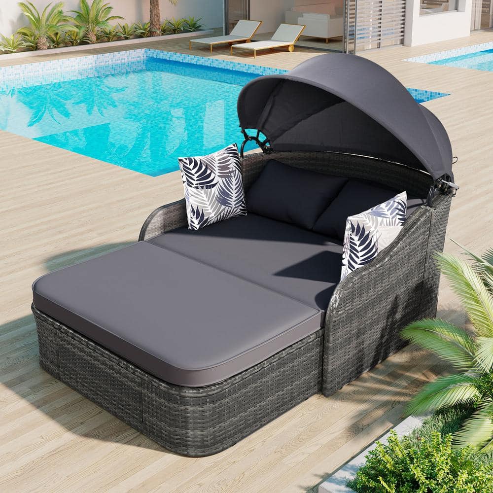 An application scenario or product detail of outdoor wicker daybed - Image 13