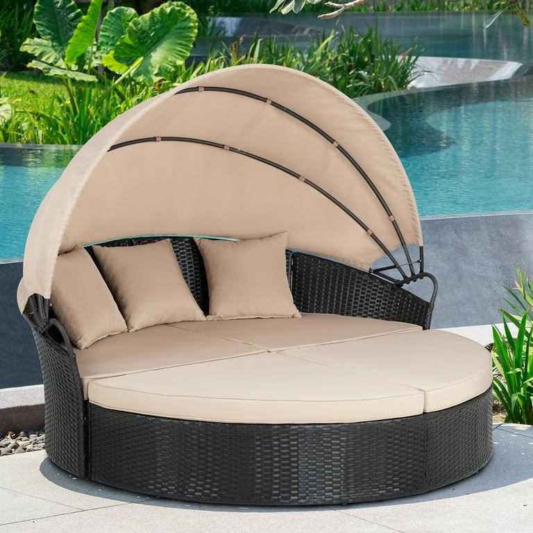 An application scenario or product detail of outdoor wicker daybed - Image 14