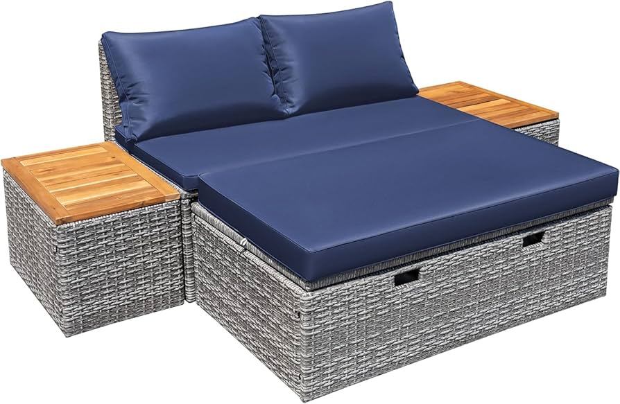 An application scenario or product detail of outdoor wicker daybed - Image 19