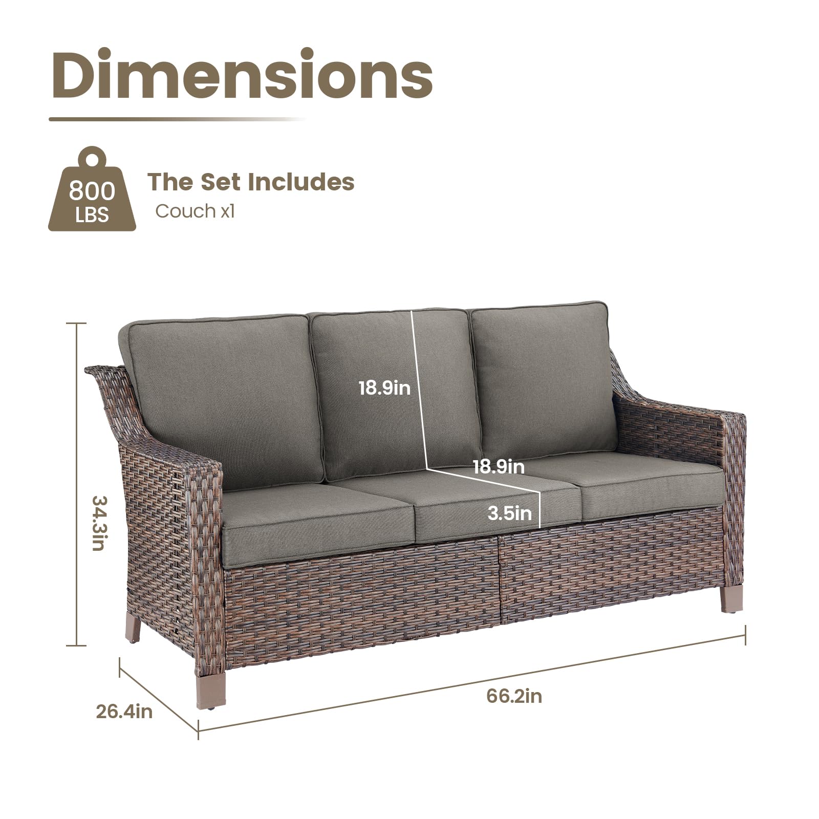 An application scenario or product detail of outdoor wicker sofas - Image 4