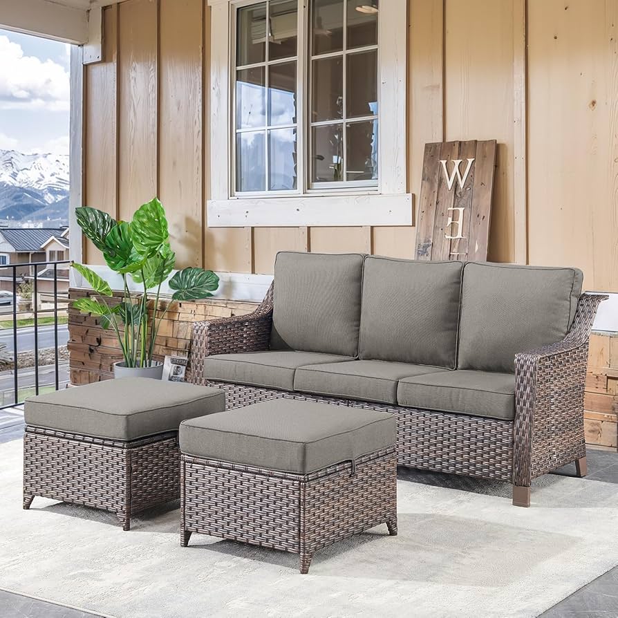 An application scenario or product detail of outdoor wicker sofas - Image 10